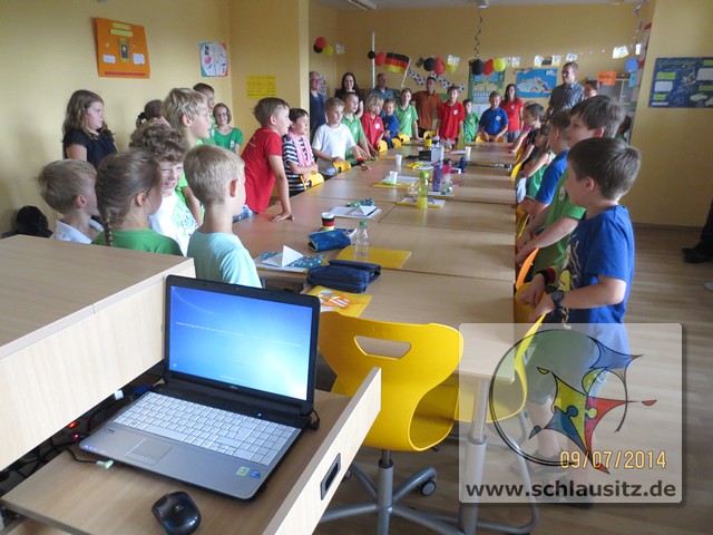 Zeugnisausgabe in der Grundschule Brieske