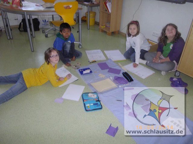 Gemeinsames zählen beim Mathetag in der Grundschule Brieske