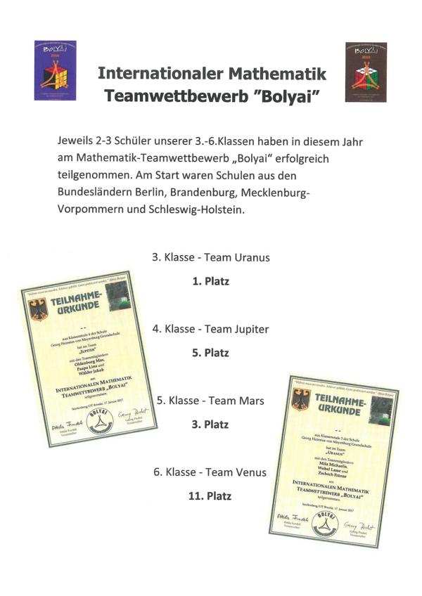 K800 Bolyai Wettbewerb Aushang